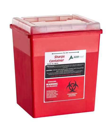 plastic sharps disposal containers